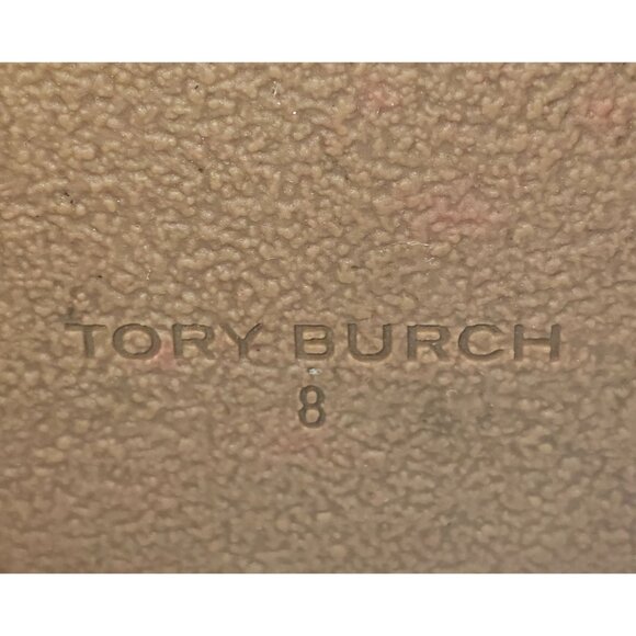 Tory Burch Women's Beige Leather Miller Cloud Flats Thong Sandals Sz 8 2642 - Picture 12 of 16